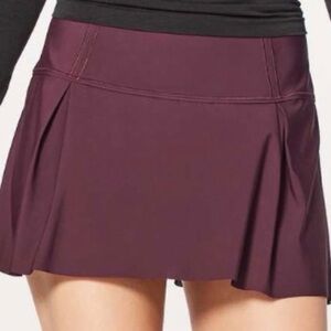 lululemon athletica Plum Pleated Mini Skirt